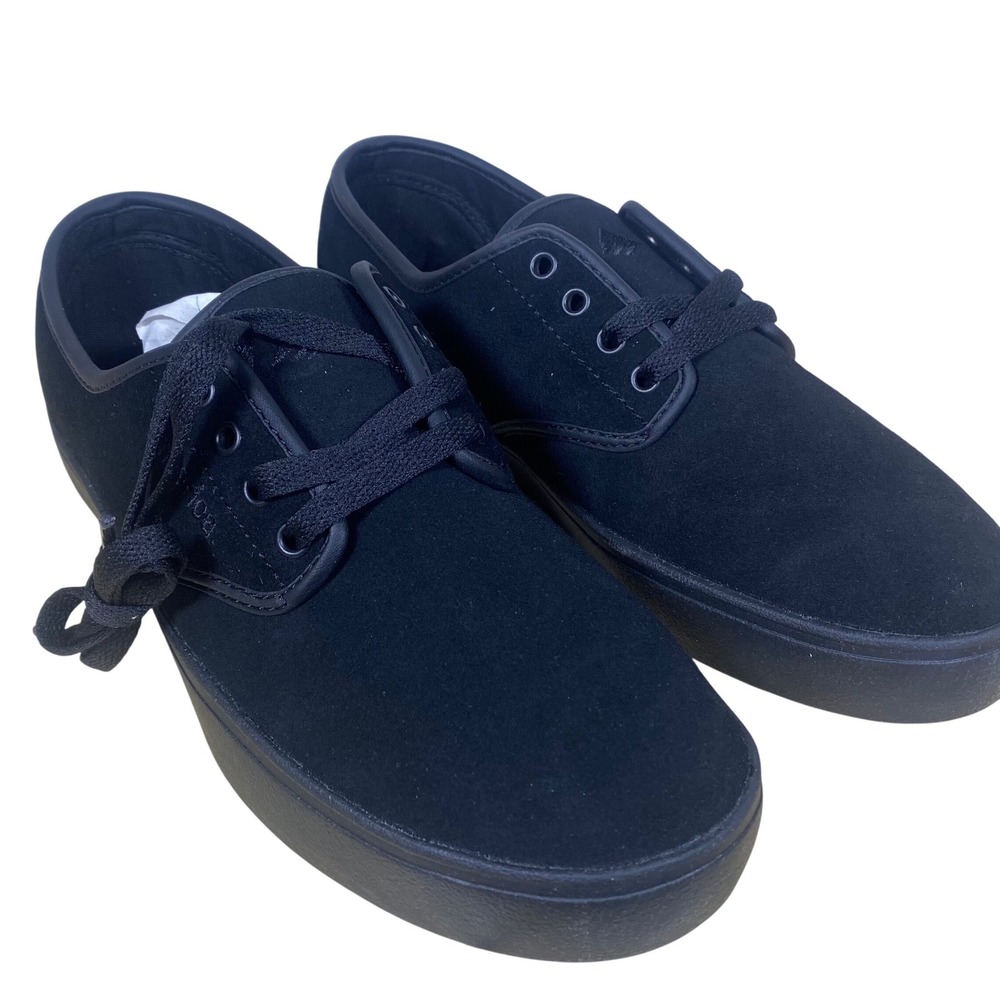 NEW Emerica Laced Mens Size‎ 9 Black Suede Skate Shoes Sneakers IN BOX